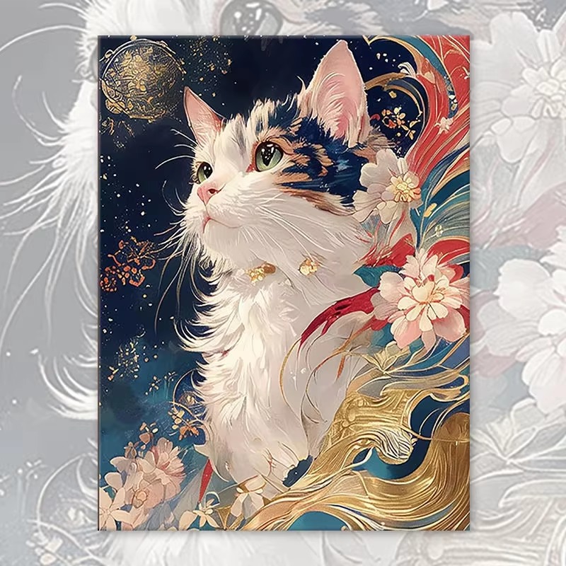 Art Craft Meaning - Malen nach Zahlen Set: Niedliche Katzen-Kunstsammlung,
