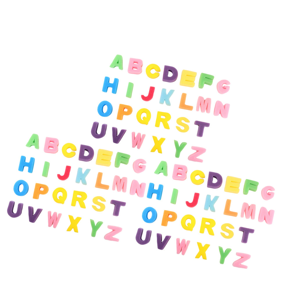 Letter S Art Craft - 78-teiliges Buchstaben-Schwamm-Bastelset, leicht zu reinigen, trocken,