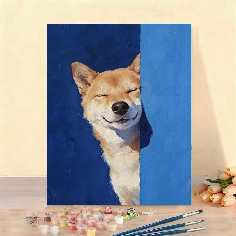 Art Craft Meaning - Malen nach Zahlen Sets: Tiermotiv Lächeln-Kunstkollektion
