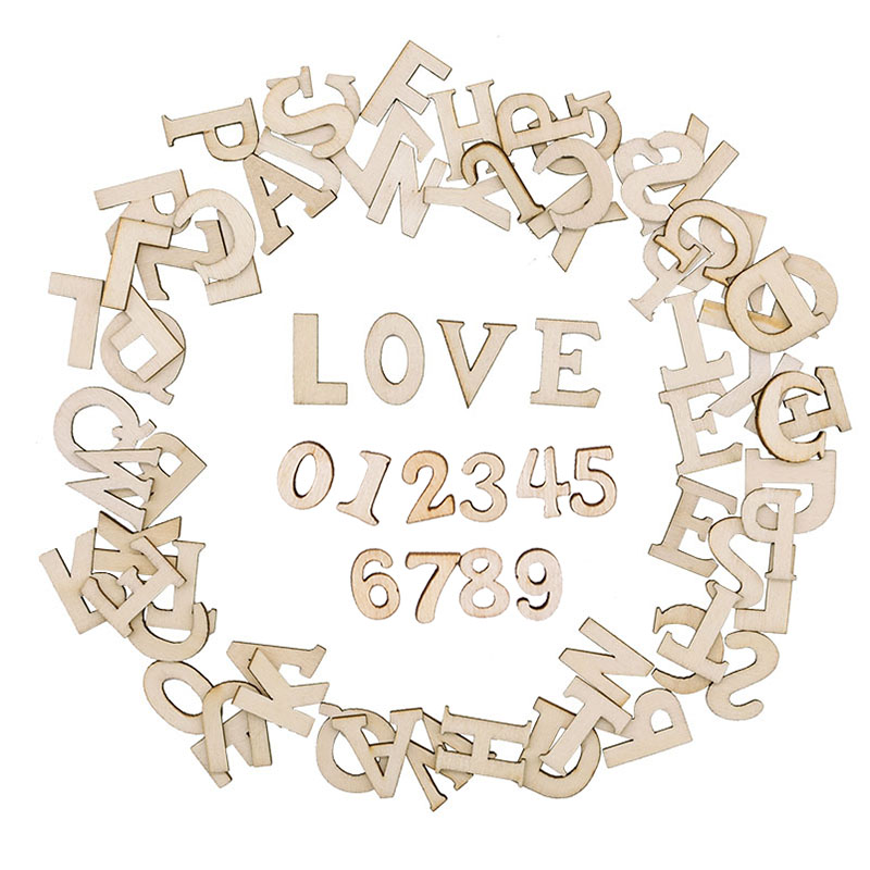 Letter S Art Craft - 100 Stück Holz Englisches Alphabet Dekorative