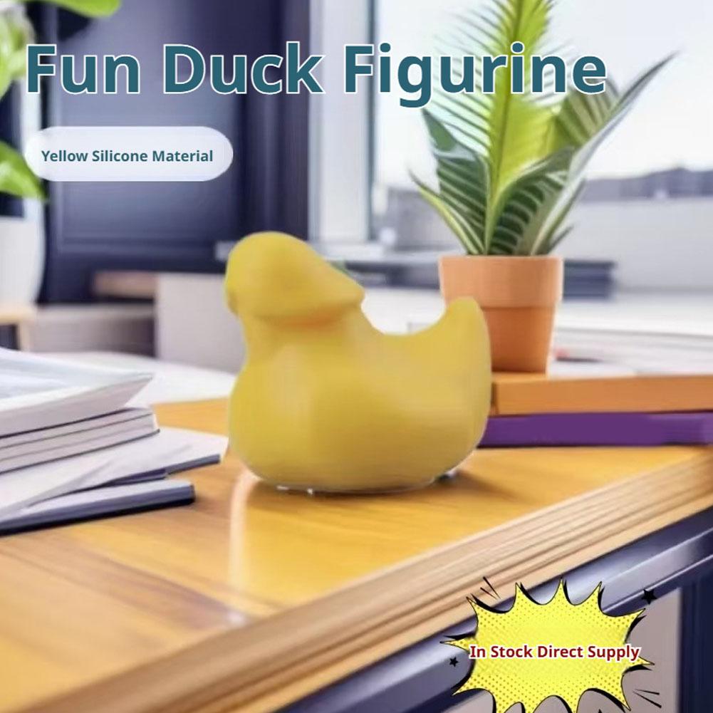 Art Craft Duck - Lustige Enten-Statue, Mini-Scherzartikel, Büro- und Heimdekoration,