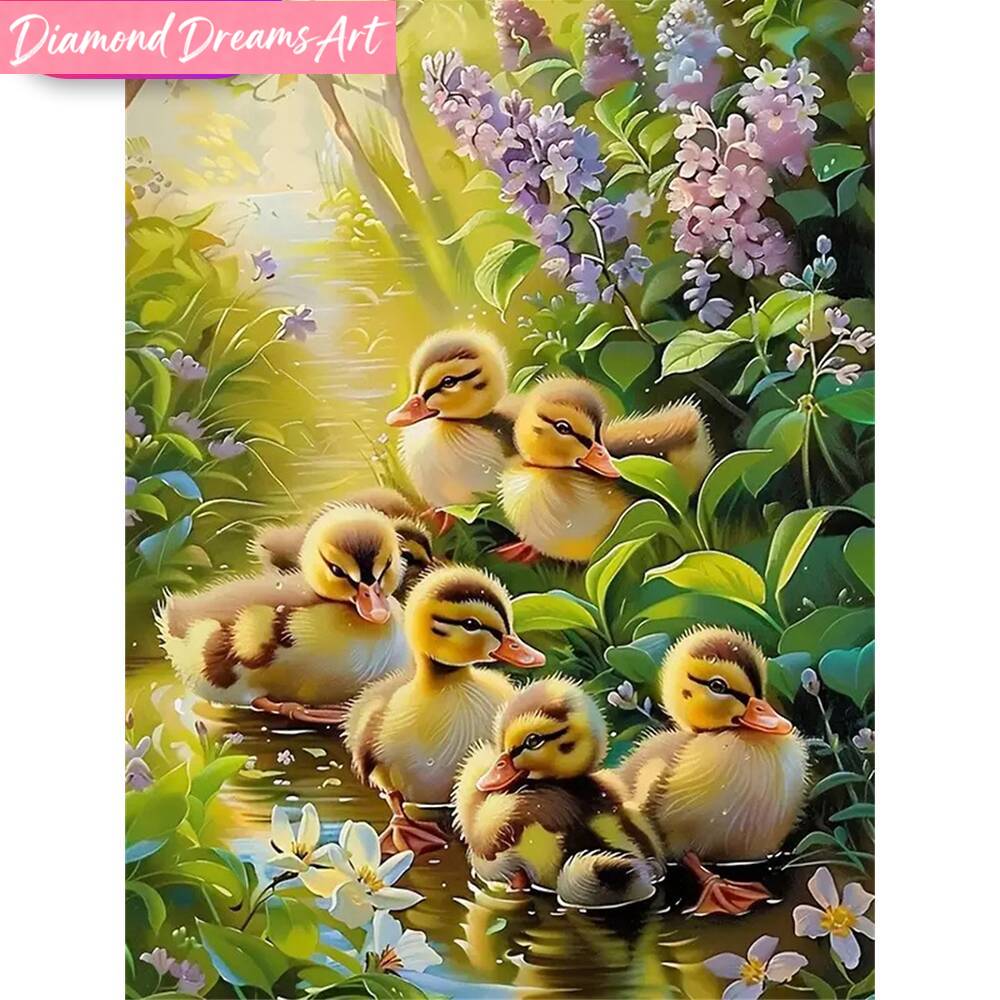 Art Craft Duck - Rahmenloses 5D DIY Diamant-Gemälde Ente Tierbild