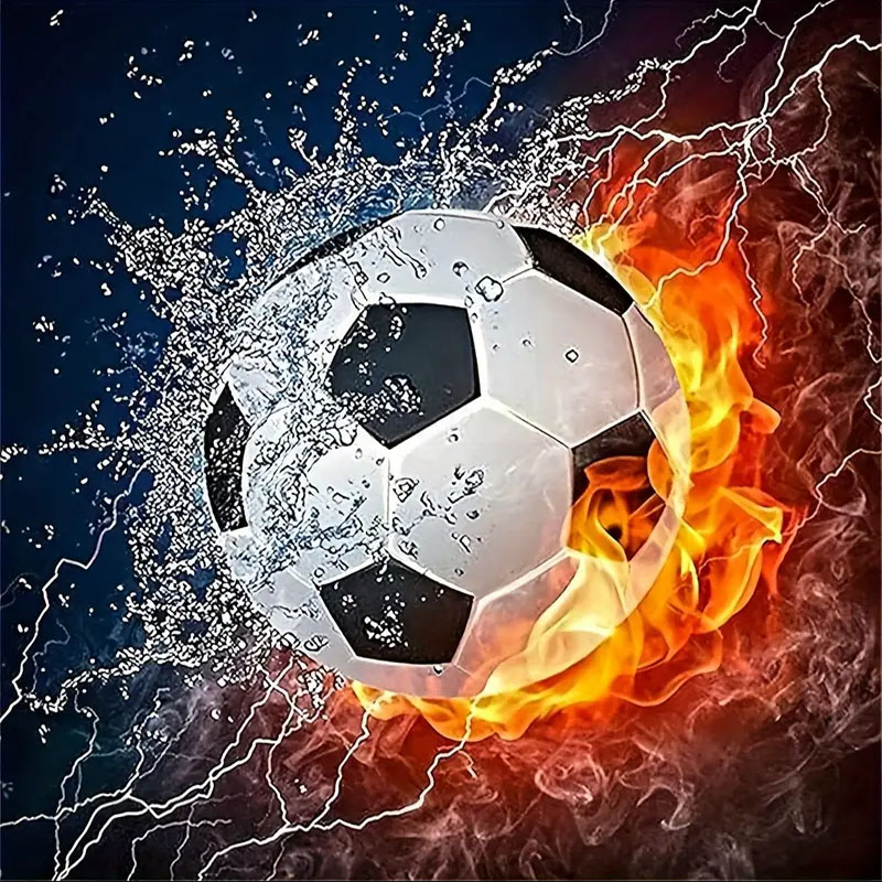 Art Craft Website - Ein Set Fußball-Diamantmalerei, DIY-Diamantmalerei-Set für Erwachsene
