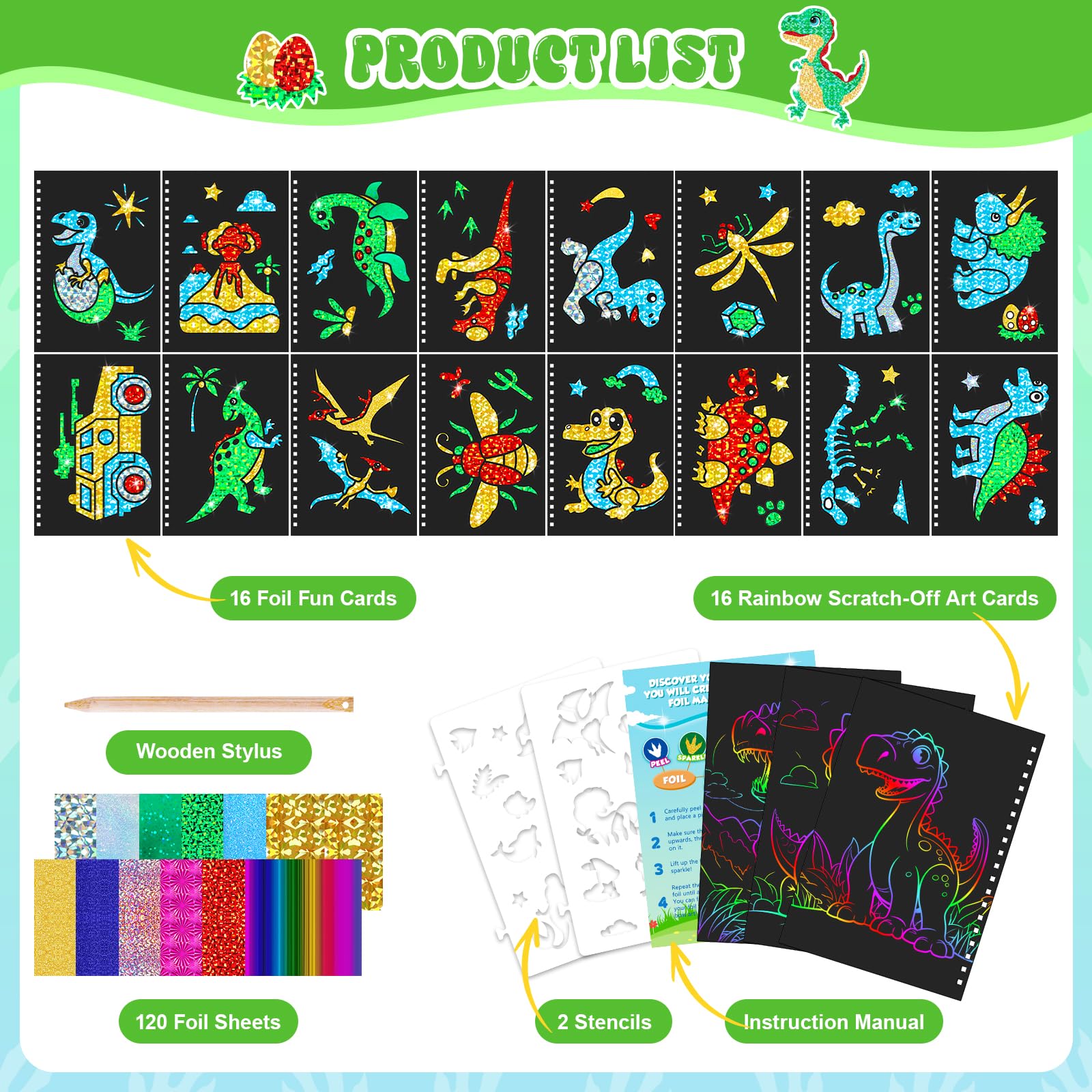Dinosaurier-Kratzkunstbuch für – Art Craft Dinosaurs Bewertung und Preis