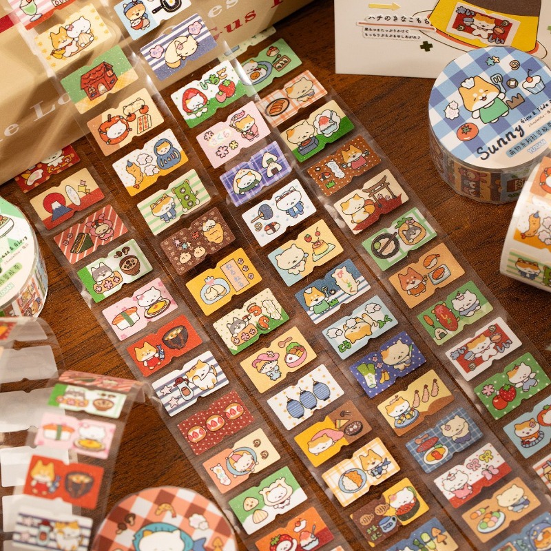 Cartoon-Katzen-Washi-Tape-Set, – Washi Tape Rolls Bewertung und Preis