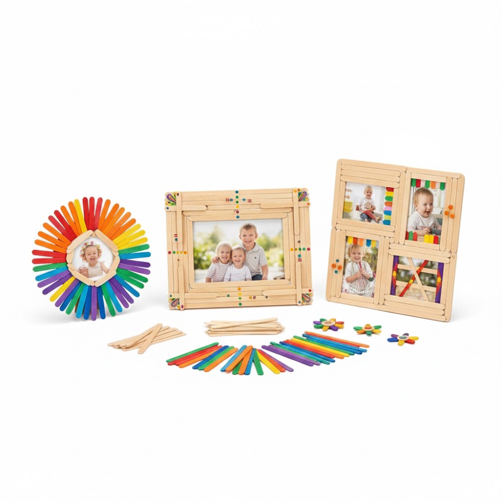 50 Stück farbige hölzerne Eis  – Art Craft Ice Cream Bewertung und Preis