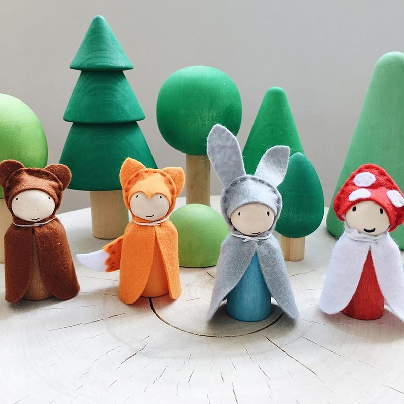 2/5/10 Stück Holzklammerpuppen – Craft And Art Difference Bewertung und Preis
