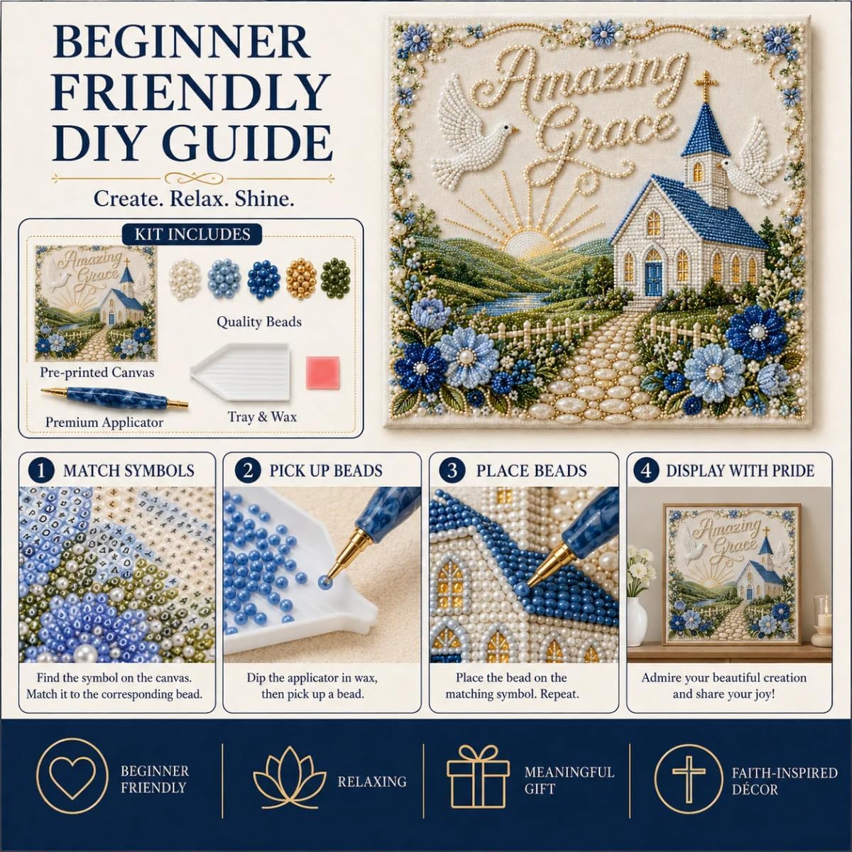 Sacred Hymn Pearl Art Kit Coll – Art Craft Website Bewertung und Preis