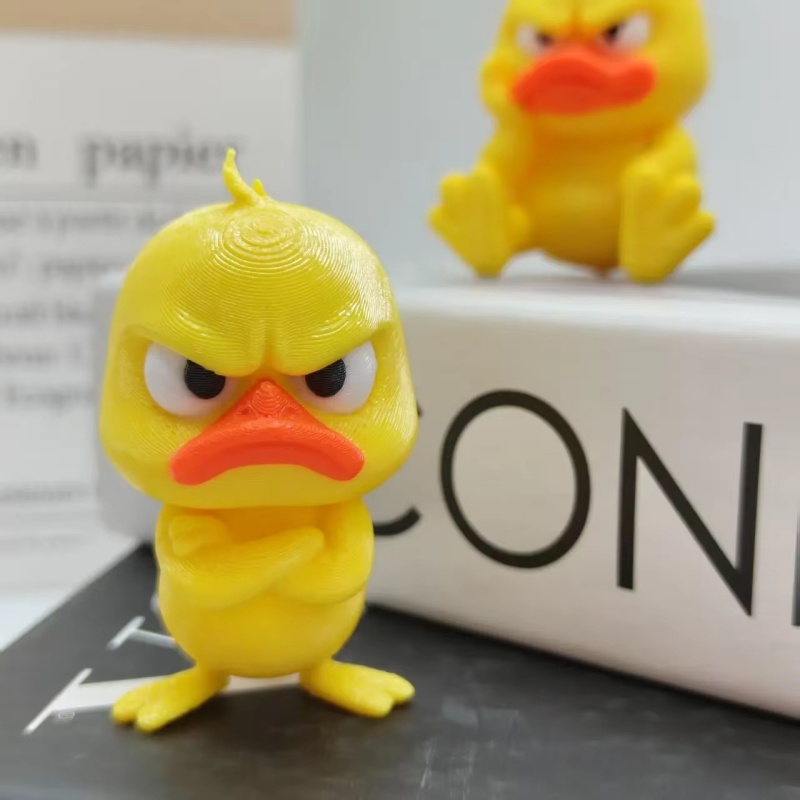 3D-gedruckte wütende gelbe Ent – Art Craft Duck Bewertung und Preis