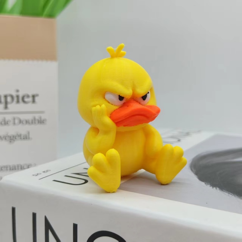 3D-gedruckte wütende gelbe Ent – Art Craft Duck Bewertung und Preis