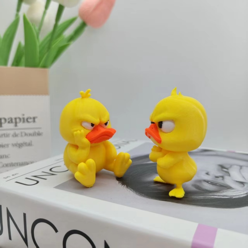 3D-gedruckte wütende gelbe Ent – Art Craft Duck Bewertung und Preis
