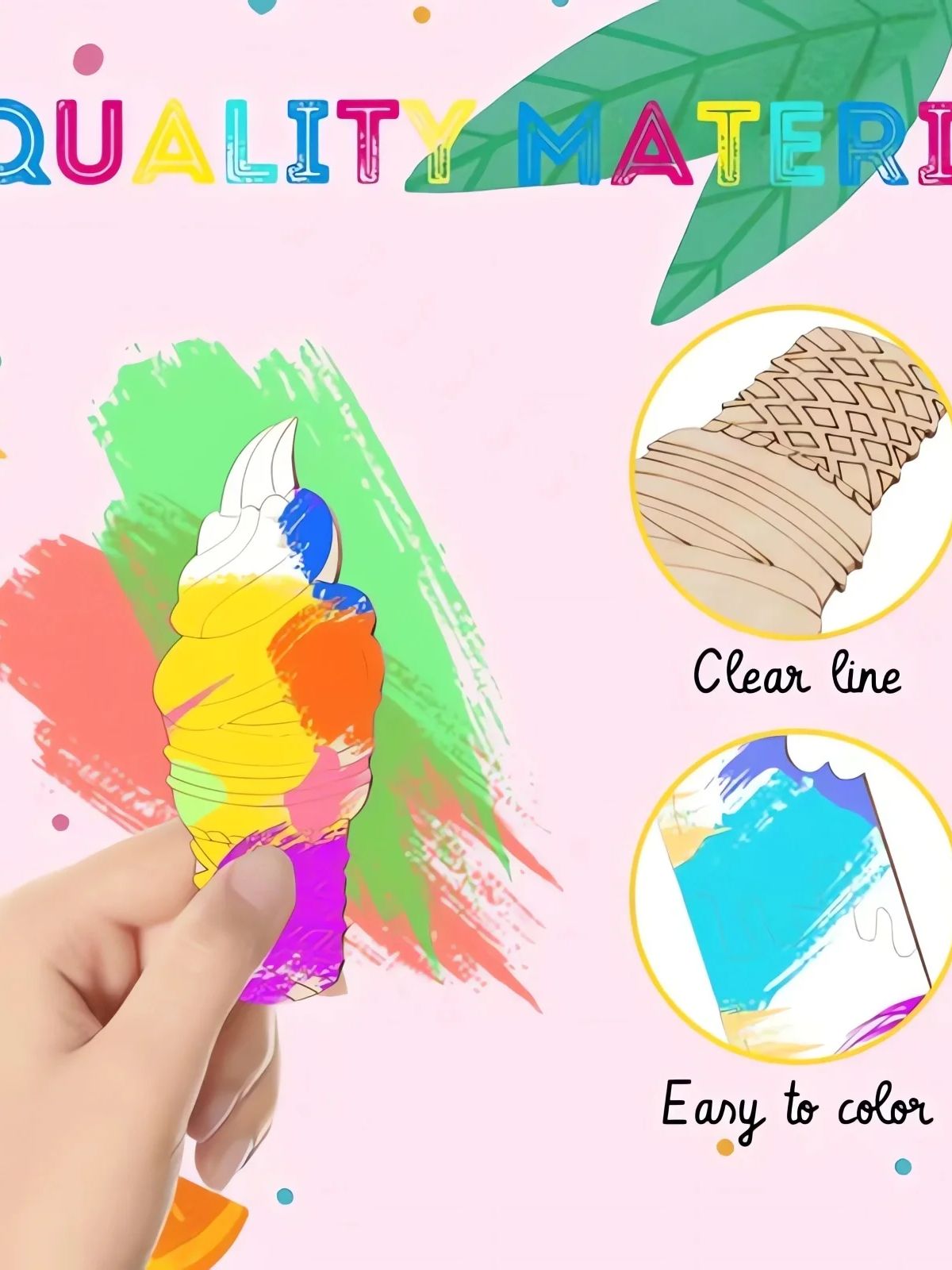 6/30 stücke Eis Holz ausschnit – Art Craft Ice Cream Bewertung und Preis