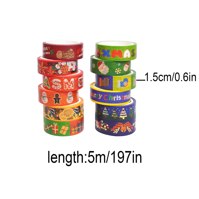 12 Rollen Vintage-Weihnachtsba – Washi Tape Rolls Bewertung und Preis