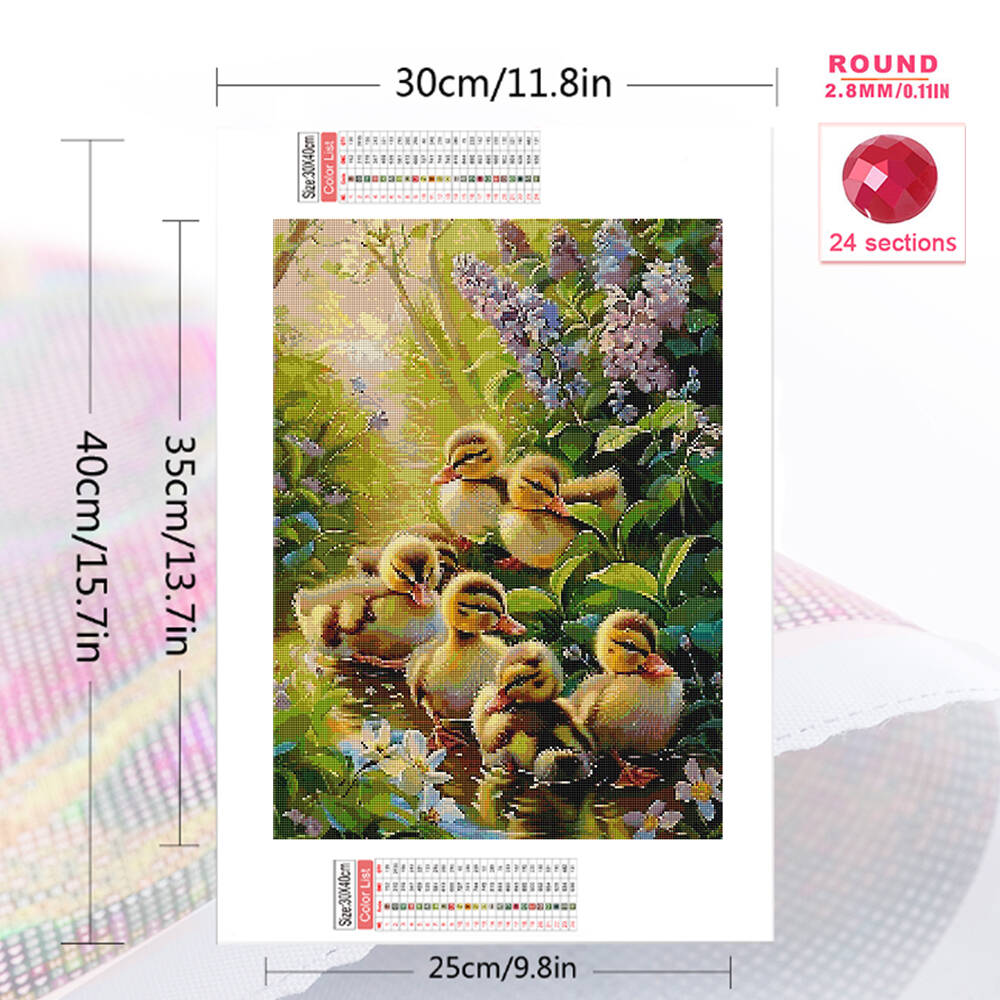 Rahmenloses 5D DIY Diamant-Gem – Art Craft Duck Bewertung und Preis