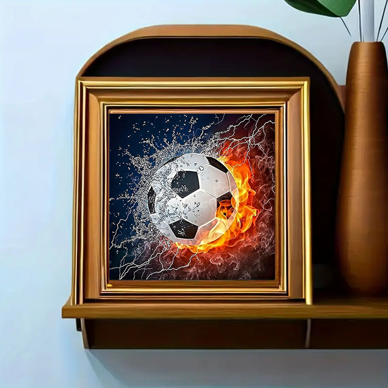 Ein Set Fußball-Diamantmalerei – Art Craft Website Bewertung und Preis