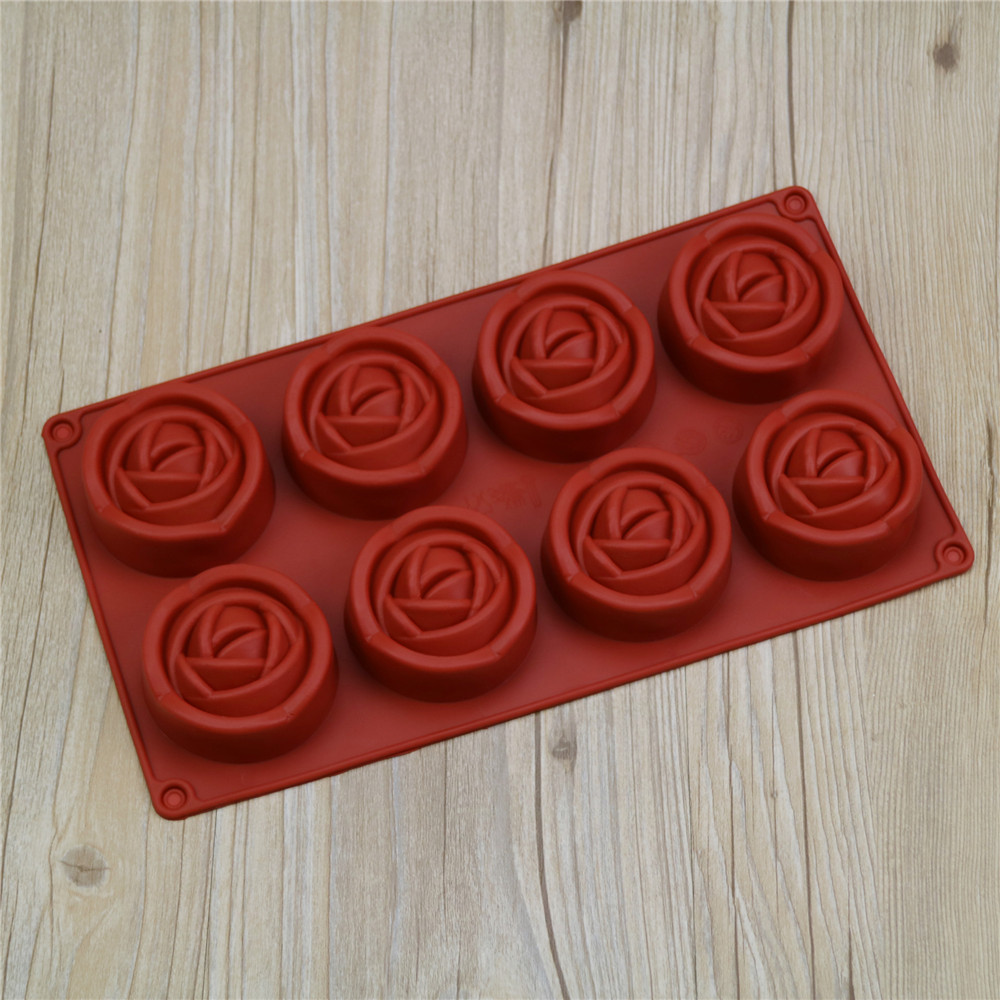 8-fach 3D Rosenblüten Silikonf – Art Craft Ice Cream Bewertung und Preis