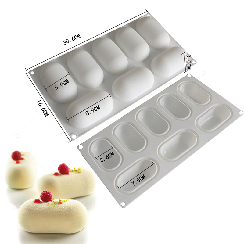 8 ovale Silikon-Kuchenformen i – Art Craft Ice Cream Bewertung und Preis