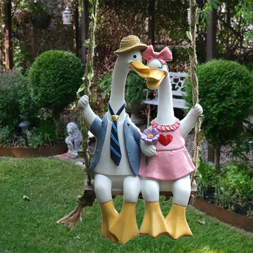 Entenpaar-Schaukelstatue, Gart – Art Craft Duck Bewertung und Preis