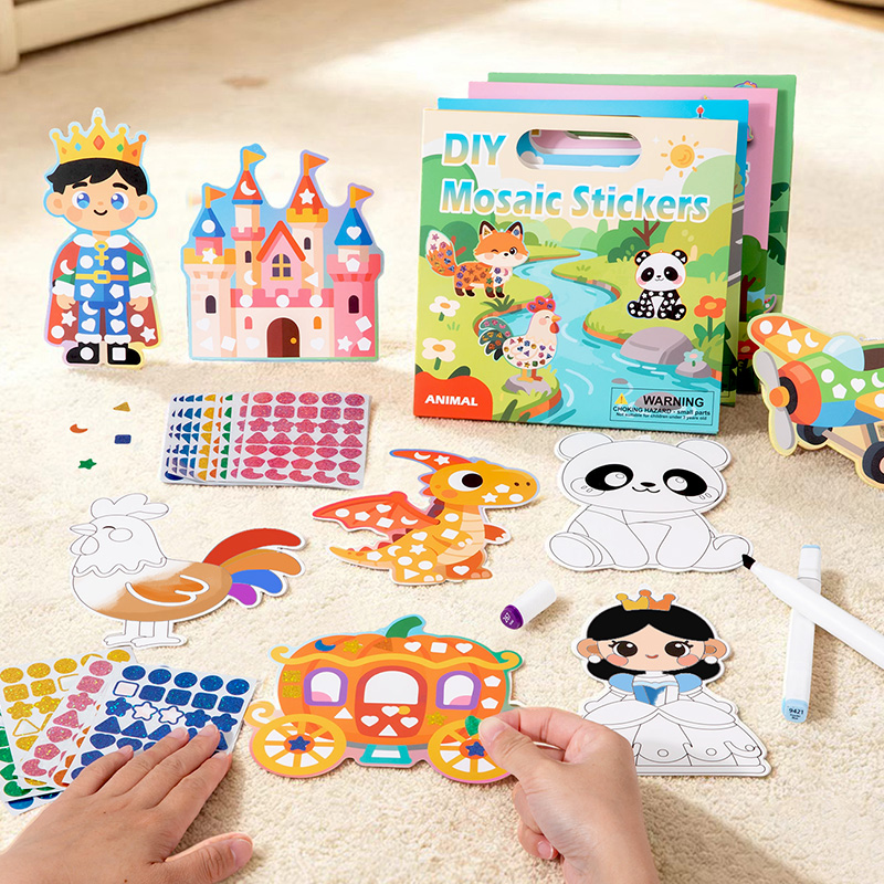 2-in-1 DIY Mosaik-Aufkleber &  – Art Craft Dinosaurs Bewertung und Preis